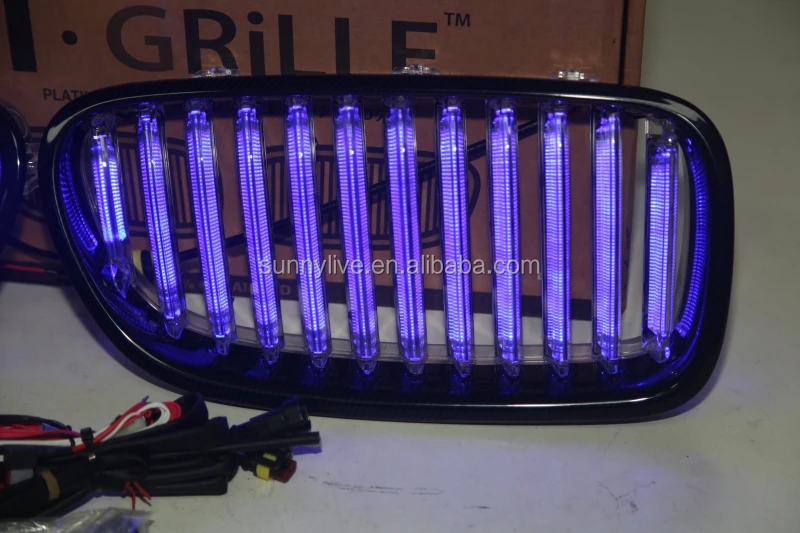 Auto Parts Blue LED  Front Grille For BMW m5 F10 f18  2010-2018