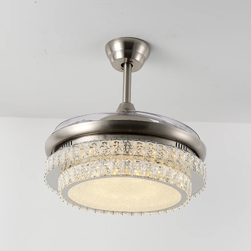 Kualitas Tinggi Hemat Energi Pencahayaan Dalam Ruangan Mewah Led Ceiling Fan Lampu 48 Inch Modern Dekorasi Dengan Cahaya Kipas Angin Plafon Led Ceiling Fan Lampu 48 Inch Modern