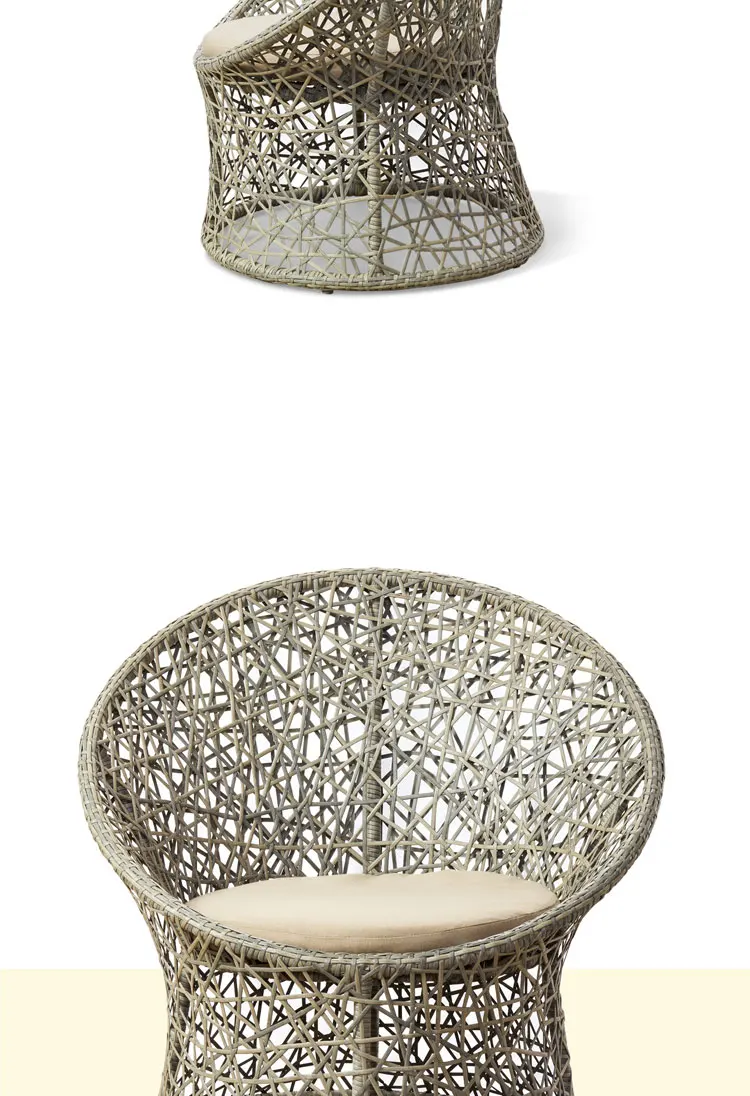Outdoor Garden Leisure Rattan Woven Egg Shaped Bird Nest Chair Rattan