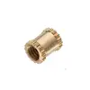 CNC machine turning 17-4/18-8 M3 x 5mm Brass Single Pass Knurled Nuts Female Thread Blind Hole Insert Embedded Nuts
