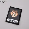 Custom Printing Lion Logo Garment badge Dye Sublimation Embroidered Patch For Clothing