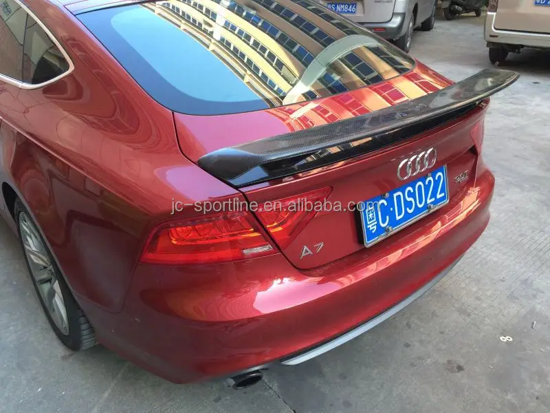 Tts Style Auto Carbon Rear Spoiler For Audi A7 Sline 4door Sportback 14
