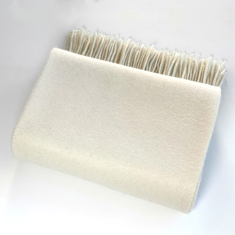 2019 Wholesale High-End Solid Color 100% Cashmere Scarf For Women