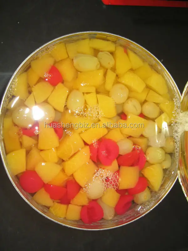 Canned Fruit Cocktail In Syrup Pineapple/grape/cherry/peach/pear Canned