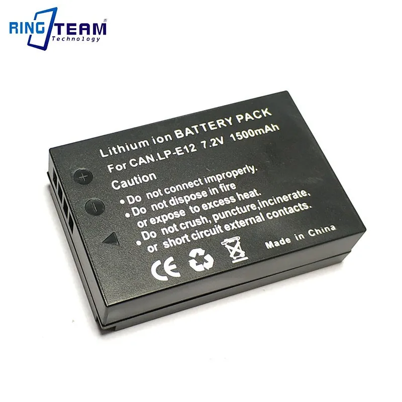 lithium battery LP-E12 Battery For Canon EOS M M2 M10 100D Rebel SL1 manufacture