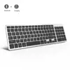 customized arabic layout big key slim flexible bluetooth keyboard