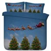 3d Christmas bed set Magic Santa and his Reindeer
