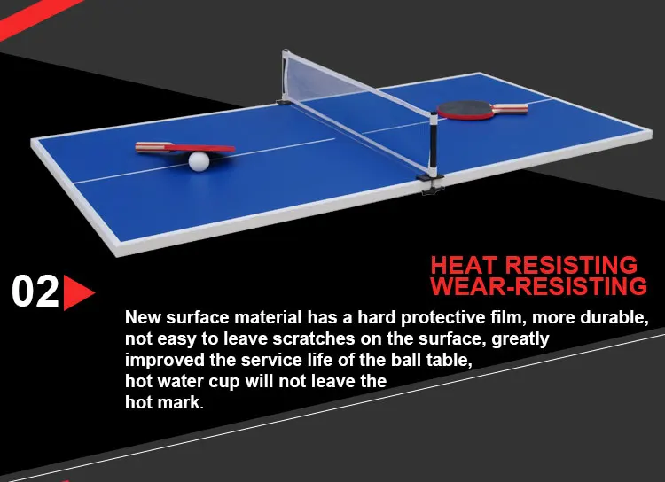 Water Proof Game MDF Easy Folding Table Tennis Table