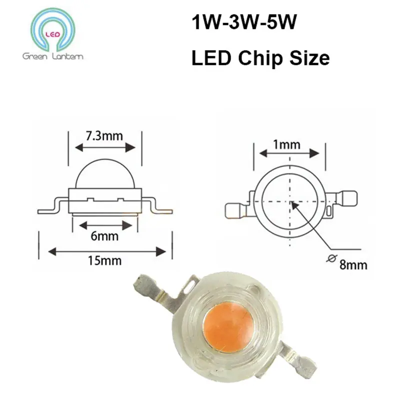 3W LED diode high power full spectrum chip 45mil plant growing light effective energy saving and high light