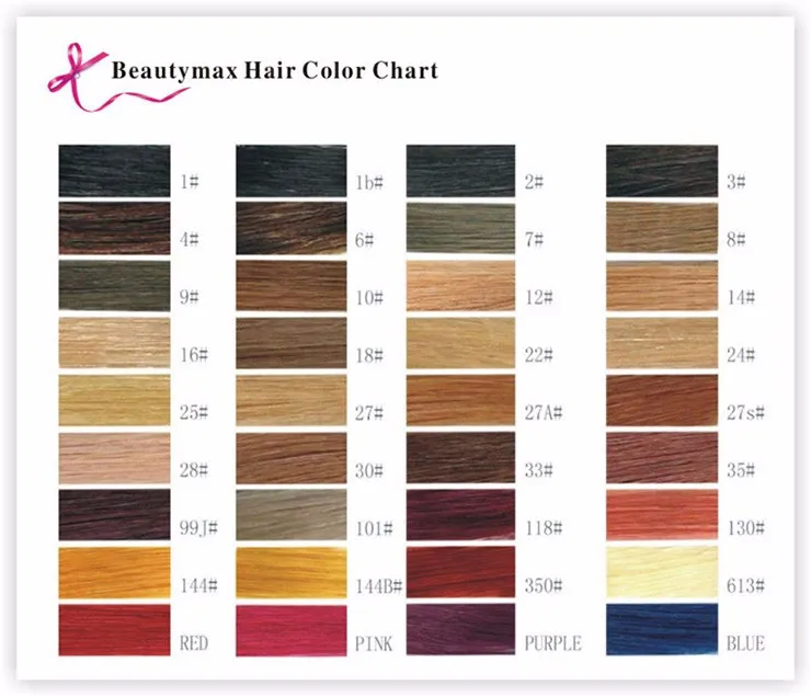 Chinese Remy Human Hair Color Ring/colour Chart - Buy Hair Color Sample  Ring,Asian Hair Color Chart,Rainbow Color Rings Product on 