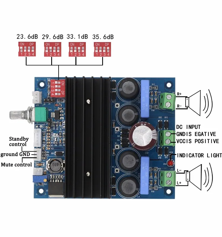 Tda7498e 2*160w Amplifier Board Audio - Buy Amplifier Board Audio ...