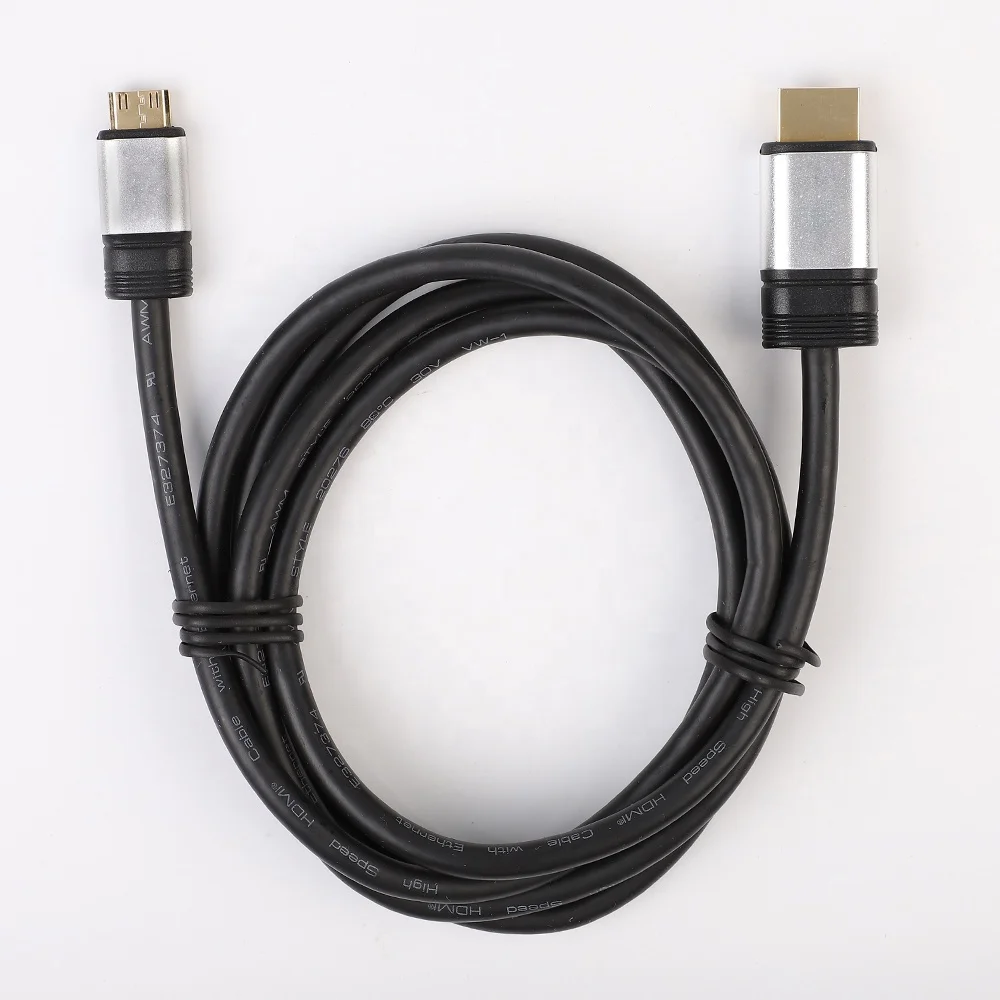 Audio Video Cable Computer To TV HD Cable Conductor Copper (19+1) Transfer speed 10.2Gbps Flat Jack Male - ANKUX.COM