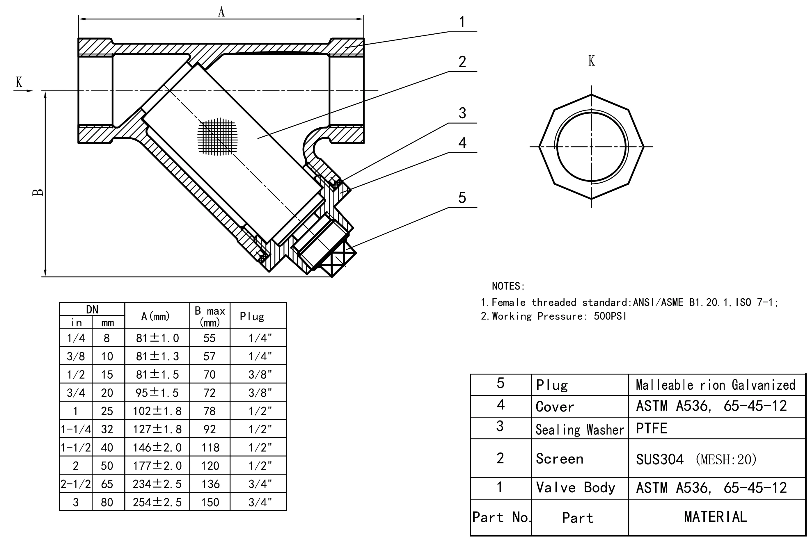 Dn65 Pn16 Ggg50 Y Type Strainer Buy Ggg50 Y Type Strainer,Y Type