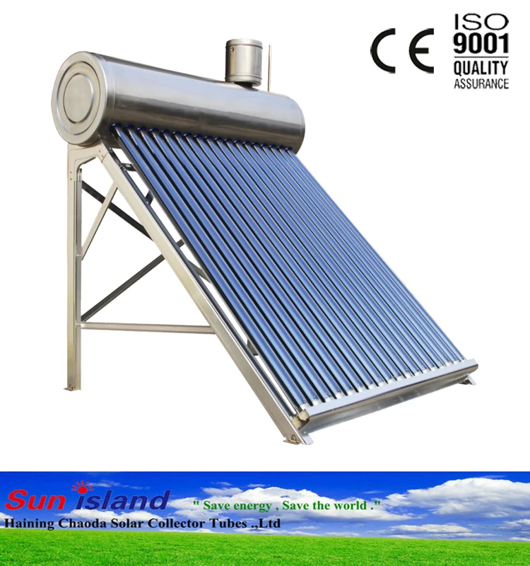 Exported Mexico Market Stainless Steel Solar Water Heater With