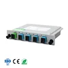 Telecom Level 1x4 Insert Type PLC Splitter 4 way Optical splitter box type PLC splitter