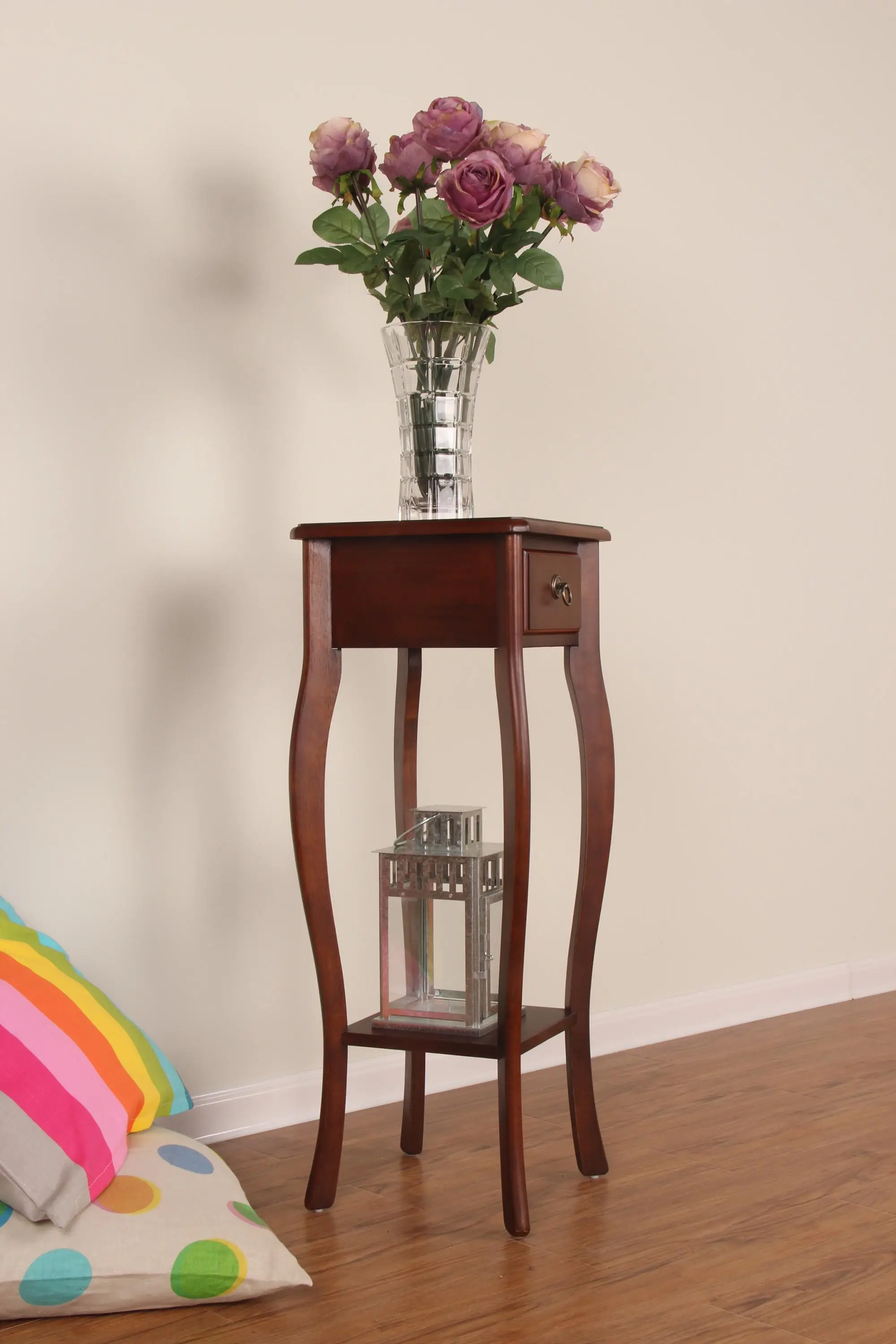 High Quality Indoor Decorative Corner 2 Tiered Plant Flower Stand With