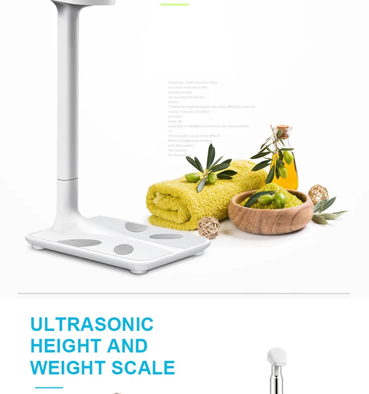 2018 New arrive height and weight measuring scale with voice talking fuctnion
