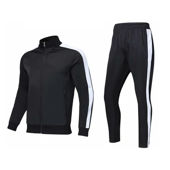 Wholesale Black And White Men Two Piece Full Fitness Tracksuit - Buy ...