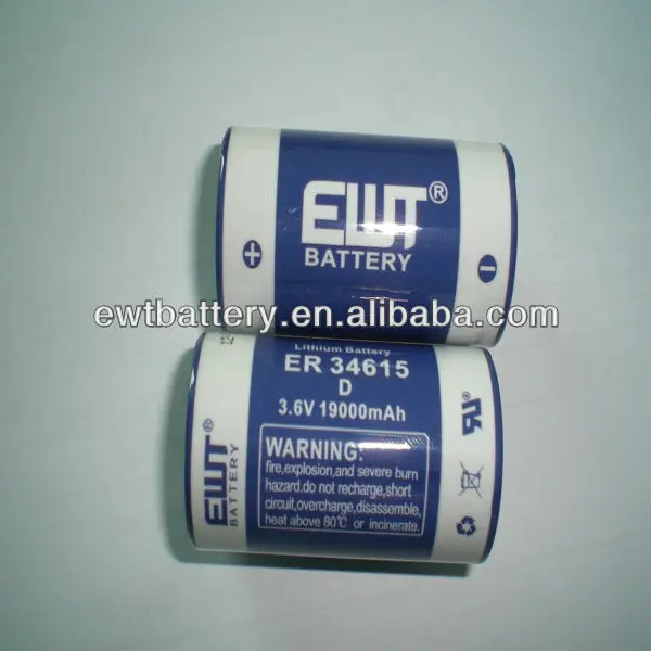 Er34615 Battery Pack 34615 D Size Lithium Battery Er34615 D Size 3.6