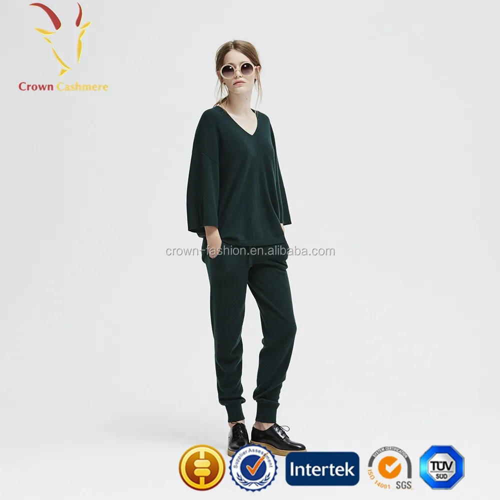Women Cashmere Tracksuit Set