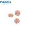 Red Anti Copper Brushed Matte Emboss Letters Logo Metal fashion Snap Press Button Snap for Denim Jacket