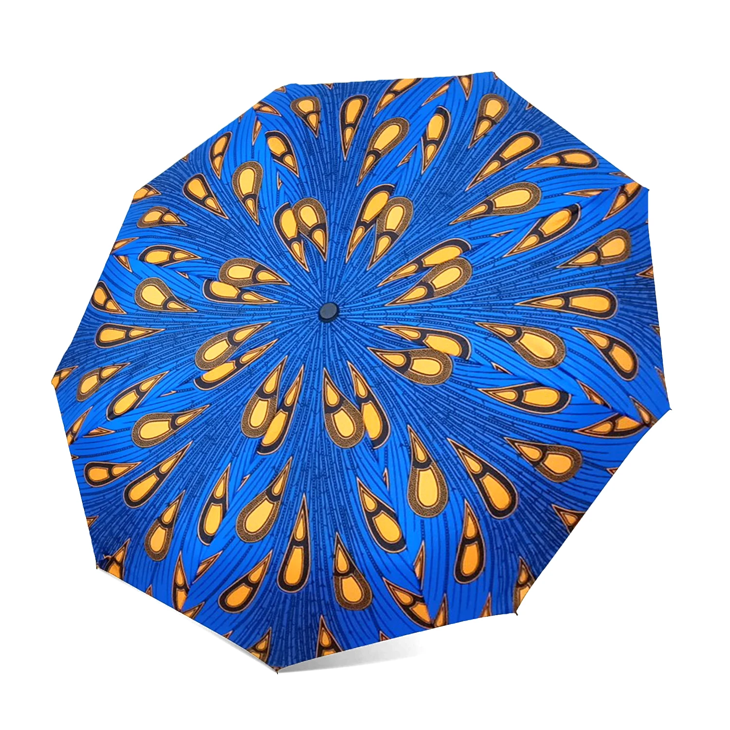 New African Print Umbrella Waterproof And Uv Protection Umbrella Short