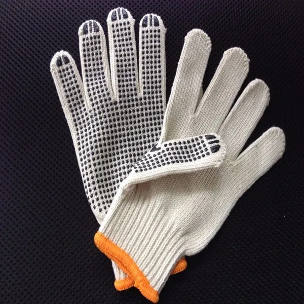 Cheap White Cotton Gloves With Rubber Dots On Palm Buy Polka Dot Cotton Glove,Pvc Cotton Dot