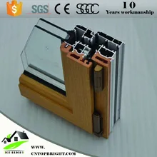 Дерево с алюминиевой облицовкой оконная рама, алюминиевое деревянное Композитное окно