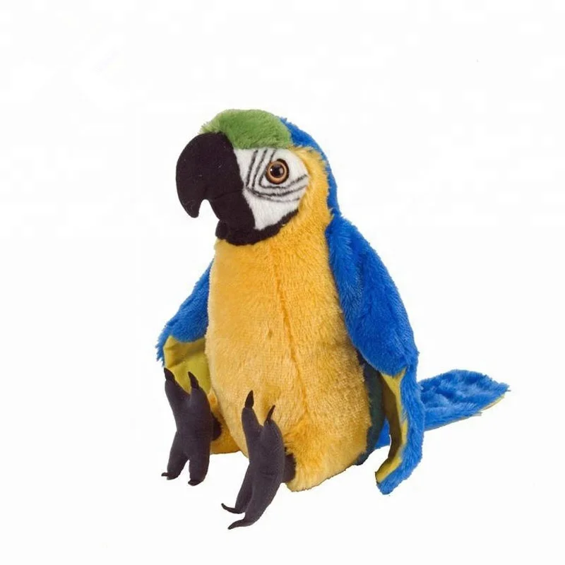 talking parrot plush toy