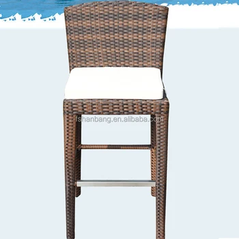 outdoor high back bar chairs