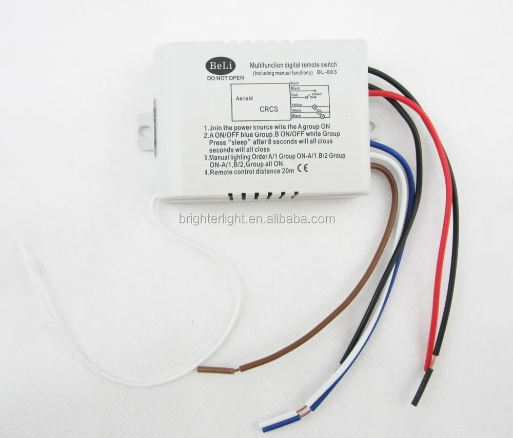 3 Channel Wireless Digital Remote Control Light Switch 220v Threeway