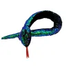 Manufacture new design soft stuff plush toys sequin snake for kids gifts