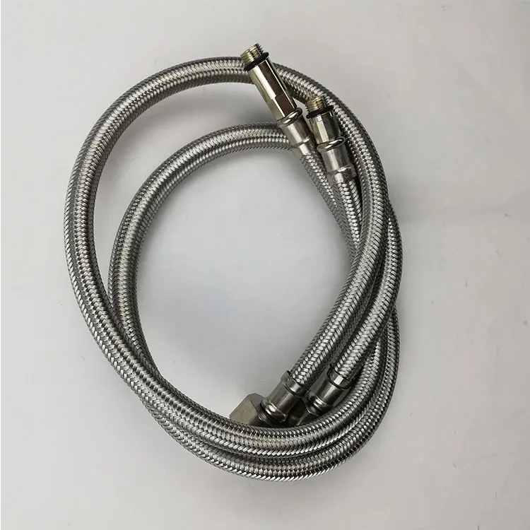 L60cm Stainless Steel Flexible Braided Metal Hose For Wash Basins Inlet ...