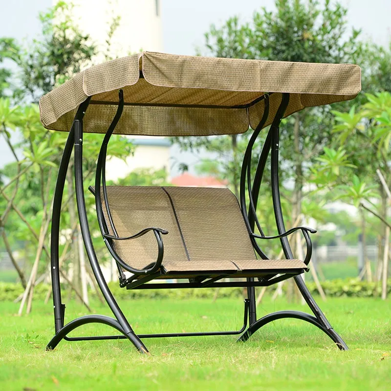 Outdoor Rattan Furniture Swing Seats Garden Wricker Trapeze Double