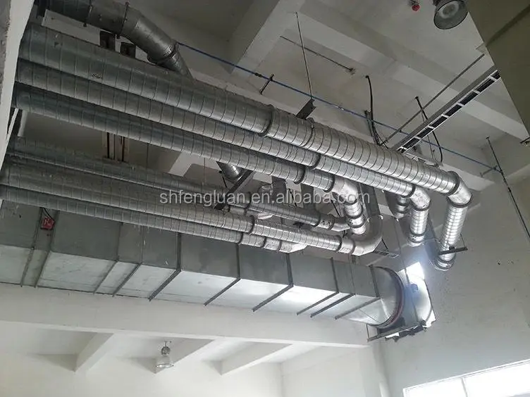Hvac System Straight Air Ducts And Curves 45 And 90 Diameter From 3" To