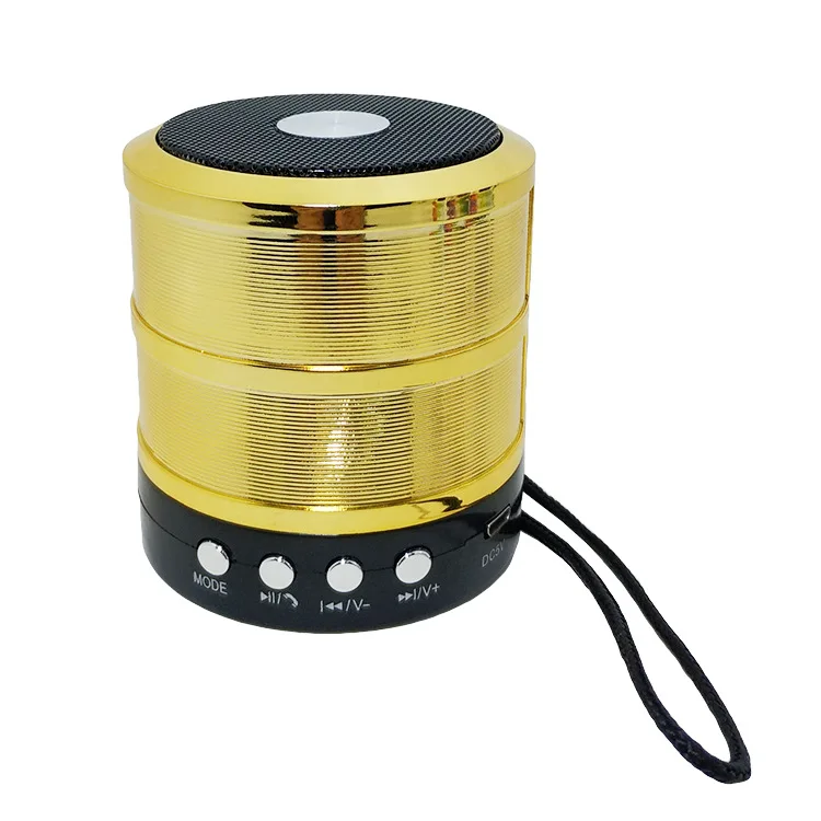 Alto Falante Sem Fio Ws 887 Mega Bass Mini Para Telefone Celular