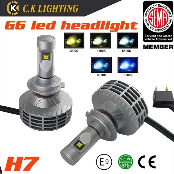 IP68 waterproof led headlight 12v high power led headlight h7 bulb