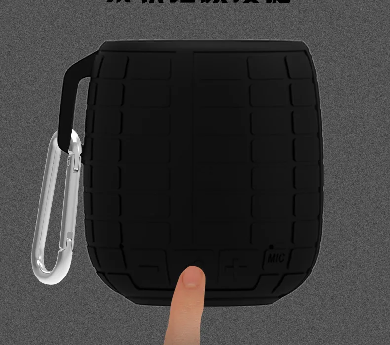 Bluetooth Wireless Portable Mini Waterproof Smart Outdoor Hand Grenade Bomb Speaker