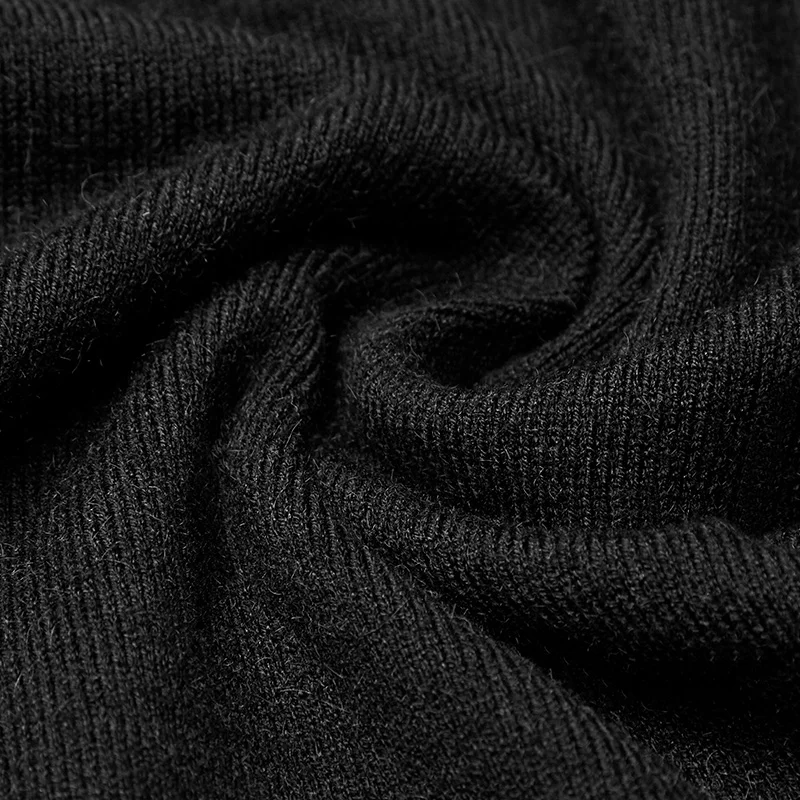 OPM-068 Diablo chic split stand collar women warm thick wool sweater