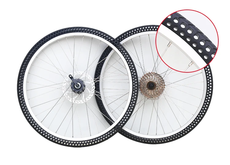 26 inch airless bike tires