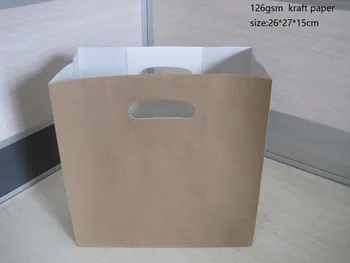 Craft Paper Bag For Take Away Fast Food Buy Paper Bag For