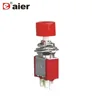 SPDT Latching 250VAC ON-ON Small 3 Pin Push Button Switch Electronic