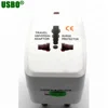 Portable universal all in one travel adapter multi plugs with dual usb
