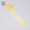 Fashion design promotional custom metal etching logo bookmark