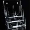Customized Wall Mounted Acrylic A4 A5 Documents Files Display Rack