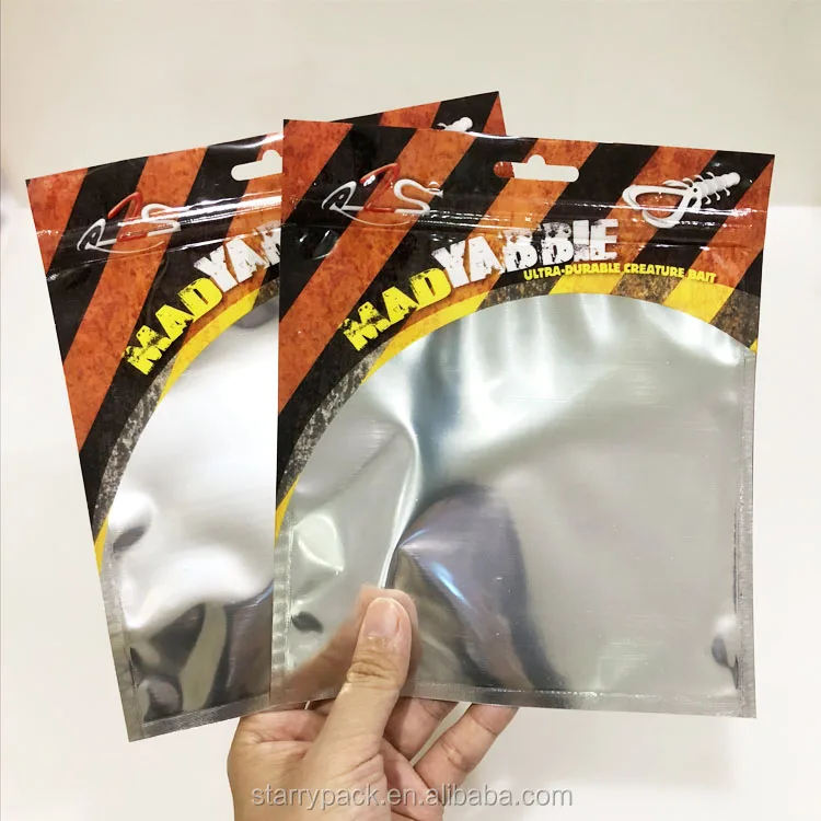 Customized Soft Plastic Bait Bags For Fishing / Fishing Bait Bags ...