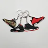 Hot sell rubber air jordan basketball shoes keychain sneaker