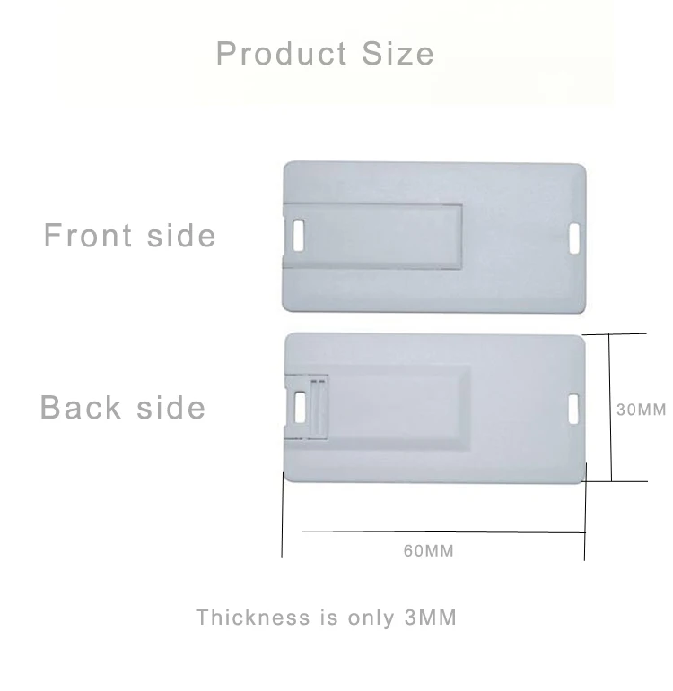 Mini Card USB 2.0 Flash Pen Drive Card 8GB - ANKUX.COM