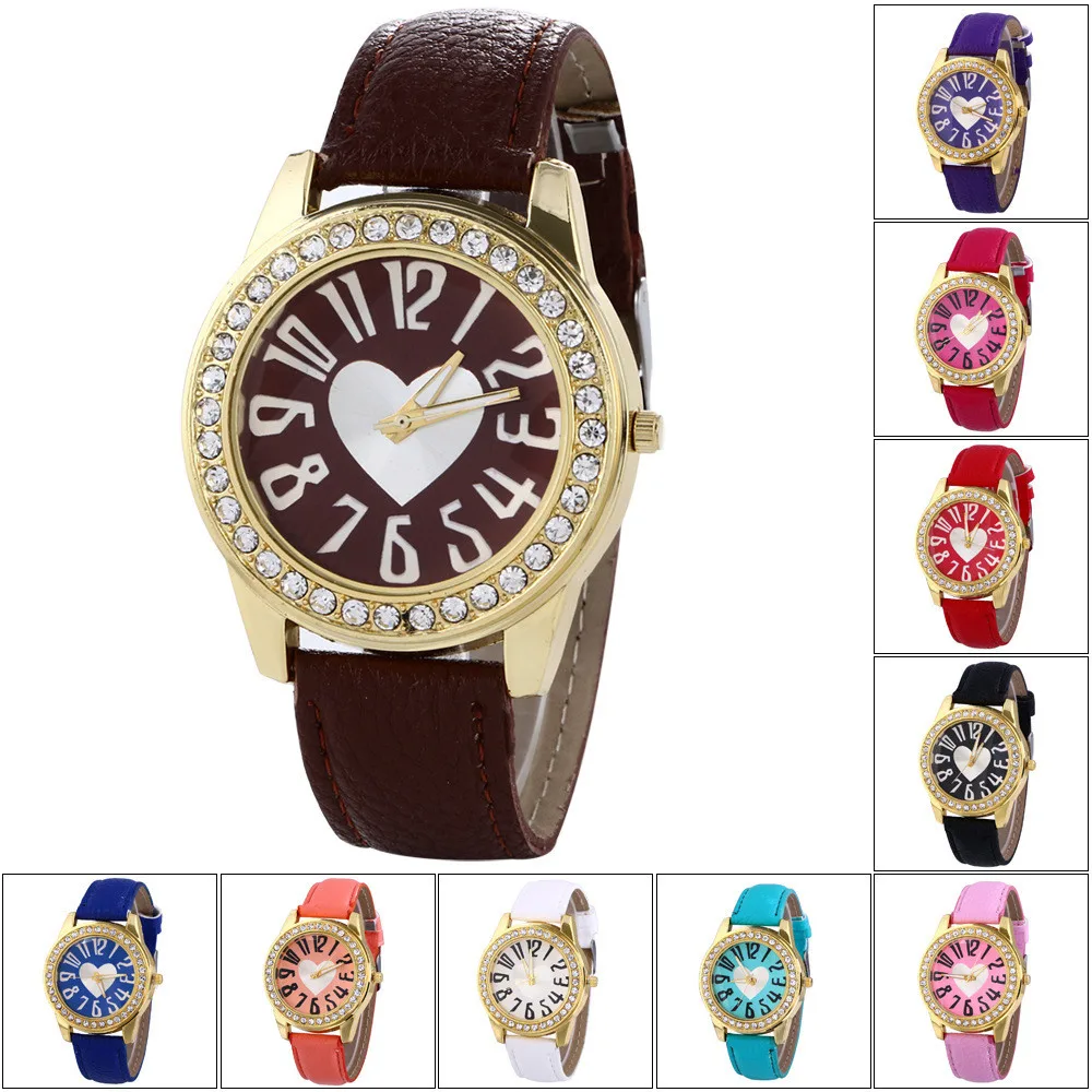Ladies Cheap Alloy Case Watches With Rhinestone Bulk Buy From China