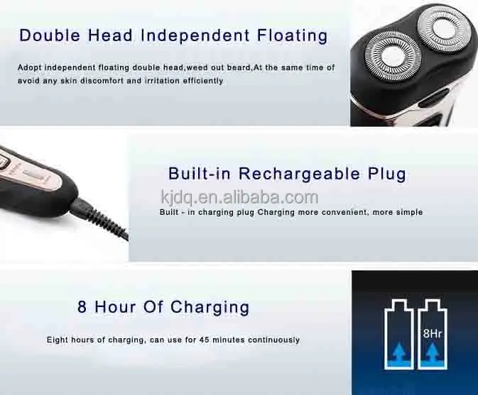 Good Sale Electric Shaver,Black Man Electric Shaver,Two Head Electric